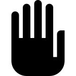 Hand Stop SVG Icon
